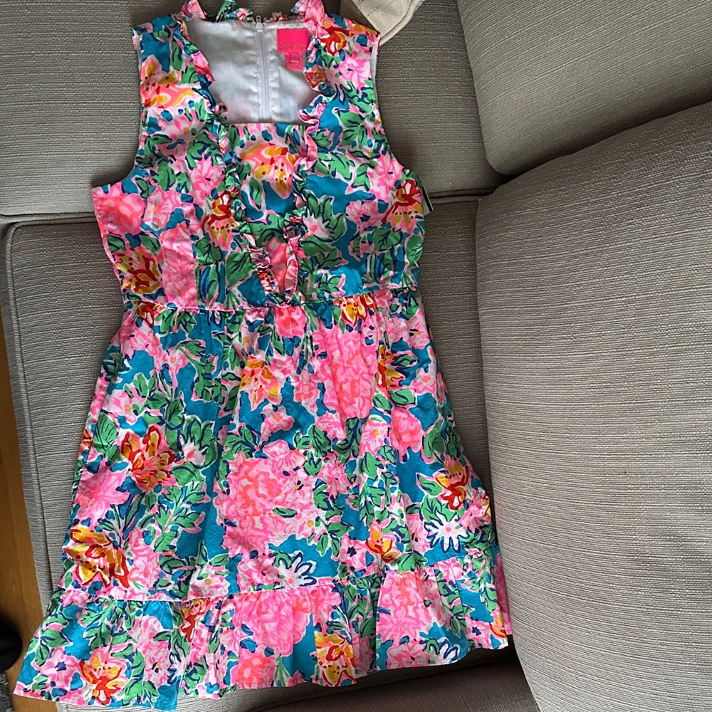 Lilly Pulitzer girls floral dress size 14